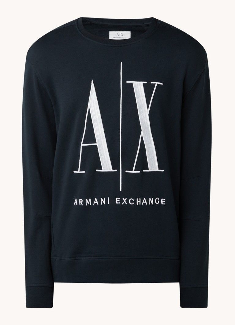 Armani Exchange Sweater with Logo Embroidery