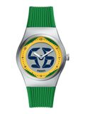 FOSSIL Montre analogique 'ARCHIVAL BIG TIC - Brasil' bleu / vert / argent