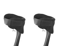 KMINA - Krukken Handgreep Covers met Klittenband (x2 Units), Elleboogkrukken Pads, Krukken Handvat Pads, Kruk Padding Handen, Crutch Handle Grips, Padding for Crutches - Made in Europe