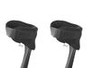 KMINA - Krukken Handgreep Covers met Klittenband (x2 Units), Elleboogkrukken Pads, Krukken Handvat Pads, Kruk Padding Handen, Crutch Handle Grips, Padding for Crutches - Made in Europe