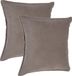Atmosphera Bank/sierkussens Sophia - 2x stuks - 45 x 45 cm - polyester met rits