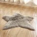 Tapis de salon sans marque Forme d'étoile Gris clair 60x60 cm