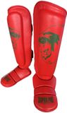 Super Pro Combat Gear Scheenbeschermer Nations Maroc PU rood - groen M