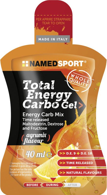 NAMEDSPORT Total Energy Gel Carbo Box 24x40ml, Agrums