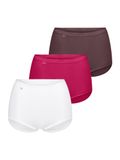Sloggi Maxislip Originals Basic Dames 3-pack Katoen/Elastaan Rood Combinatie M