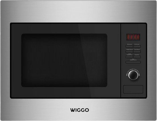 Wiggo WBM-G6025(BX) - Inbouw combi magnetron - 60 cm - 25 Liter - Zwart Rvs
