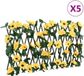 Plante artificielle lierre sur treillis 5 pièces extensible 180x30 cm jaune