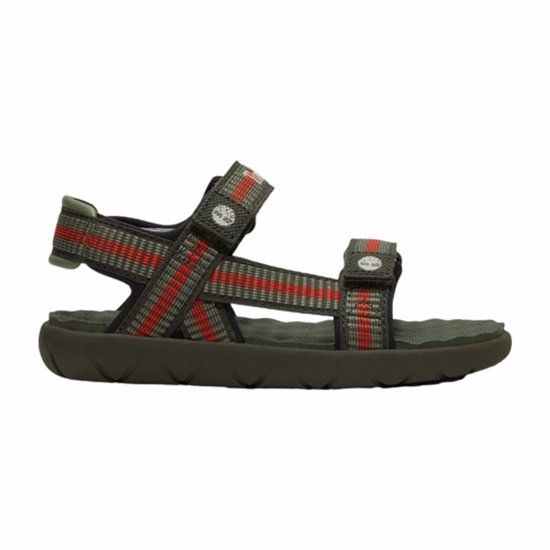 Timberland Toddler Perkins Row Backstrap Sandal Dark Green Webbing-Schoenmaat 29