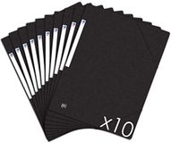 Oxford Topfile+ Kartonnen map, 3 flappen, A4, elastisch, zwart, 10 stuks