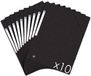 Oxford Topfile+ Kartonnen map, 3 flappen, A4, elastisch, zwart, 10 stuks