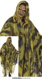 Fiestas Guirca Heren Poncho Geel Spook - Maat L