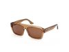 Gcds GD0075 Shiny light brown 56/14/145 UNISEX Zonnebrillen