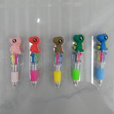 Duckiez 6 Color Ballpen. Dino - 1 stuk