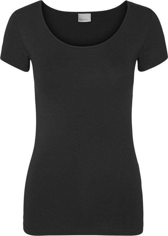 VERO MODA VMMAXI MY SOFT SS U-NECK NOOS Women's T-shirt - Black - Size S
