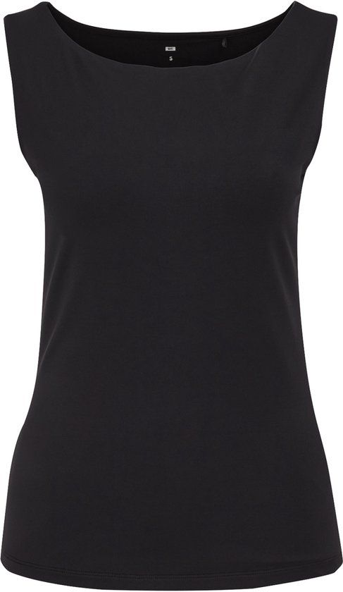 WE Fashion Dames Second Skin singlet Zwart XL