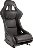 AutoStyle Sportstoel 'MO' - Zwart Kunstleder - Vaste polyester rugleuning - incl. sledes