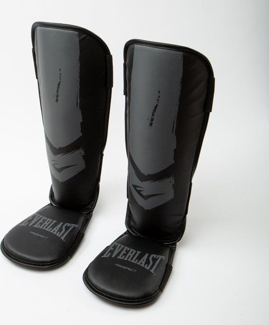 EVERLAST PROESPECT YOUTH SHIN GUARDS - Black/Grey - L/XL