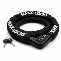 Maxx-Locks Bulls Kettingslot - 100CM - Gehard Staal - Zwart