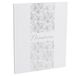 Exacompta 47092E Titanium Guestbook - Large Vertical 27 x 22 cm - Soft Touch Cover - Memories - Silver Disc - 100 White Pages