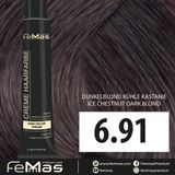 FemMas Haarverf Donkerblond Koel Kastanje 100ml