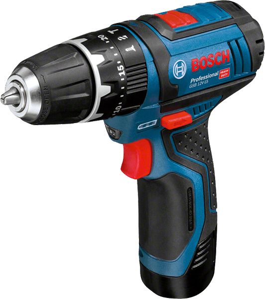 Bosch GSB 10,8-2-LI Professional Accu Klopboormachine - Zwart/Blauw/Rood