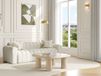 Vente-unique Table basse en MDF - Beige laqué - TAMISDA
