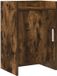 vidaXL Nachtkastje Gerookt eiken 40 x 30 x 60 cm Bewerkt hout