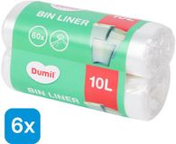 Dumil zd trading 6 x 60 stuks Pedaalemmerzakje - 10 liter - 360 stuks