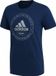 adidas - Heren Sportshirts Adi Emblem Tee Navy - Blauw - Maat M