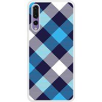 Tartan Bleu Bedrukt siliconen hoesje compatibel met P20 Pro