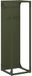 vidaXL - Porte-bûches - 25x25x80 cm - Acier laminé à froid - Vert olive