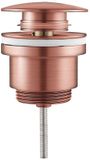 BES LED Clickwaste Afvoerplug - Leoni Clis - Messing - PVD - Geborsteld Koper