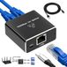Ethernet Splitter 1 to 2 for Gigabit Network Connection