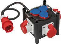 Brennenstuhl Compacte rubberen stroomverdeler - 6 stopcontacten - 1m kabel
