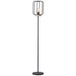 Brilliant Tosh 93145/66 Staande lamp LED E27 Hout (donker), Zwart (korund)