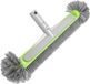 Kivora B.V. Brosse de piscine - 43 cm sans manche, renfort aluminium, tête ronde, brosse de nettoyage pour piscine et baignoire