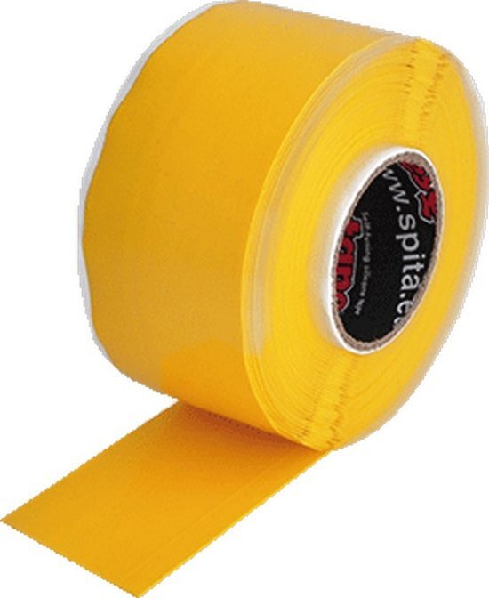 Stokvis STOK zelfkl tape RQT silicoon geel lxb 3.65mx25.4mm