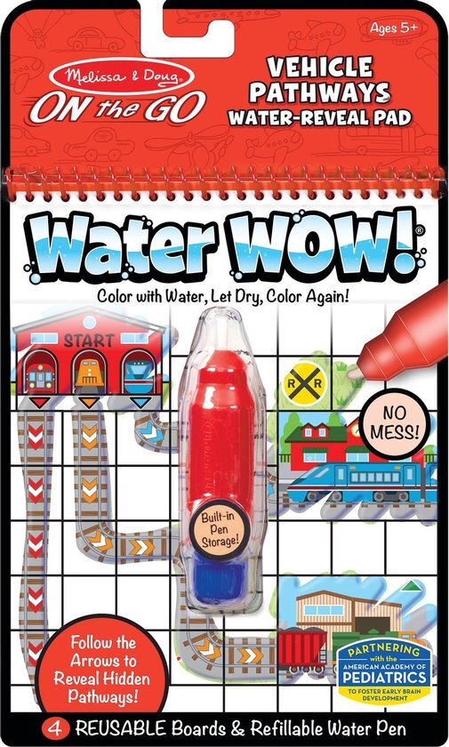 MELISSA & DOUG Water Wow Voertuigen paden