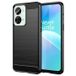 OnePlus Coque OnePlus Nord 2T en TPU Brossé - Fibre de Carbone - Noire