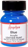 Angelus Leather Acrylic Paint - Blue - 29.5ml