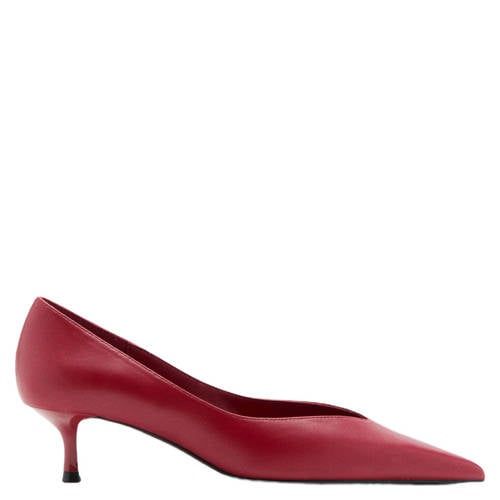 Mango Imitatieleren Pumps - Rood