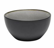 Bellatio Design Samos bol/schaaltje - Antraciet/Grijs - Keramiek - 12 x 6 cm