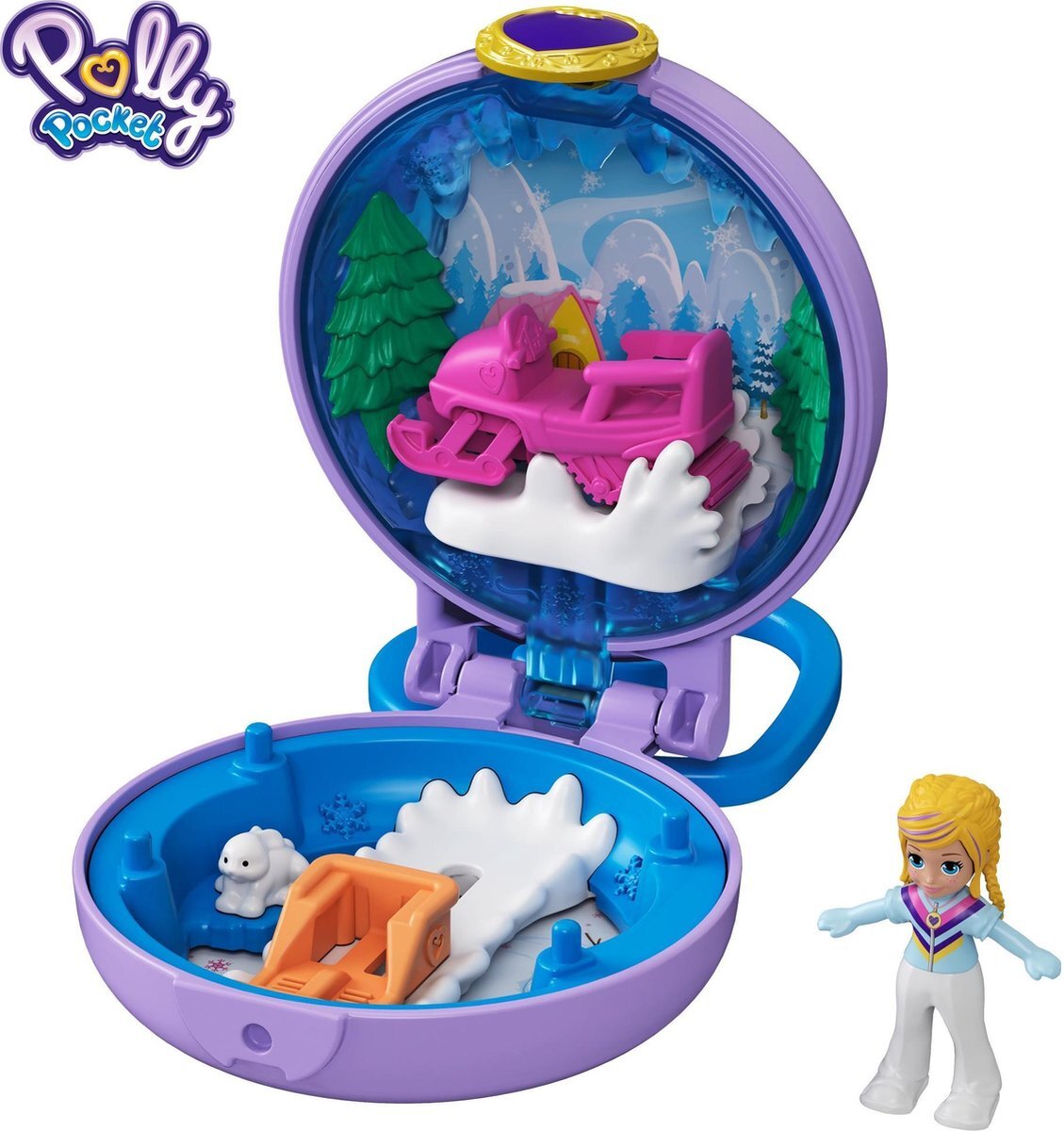 Polly Pocket Tiny Compact Polly Skihuisje