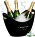 Merkloos champagnekoeler - 8 liter - met handgrepen - kunststof