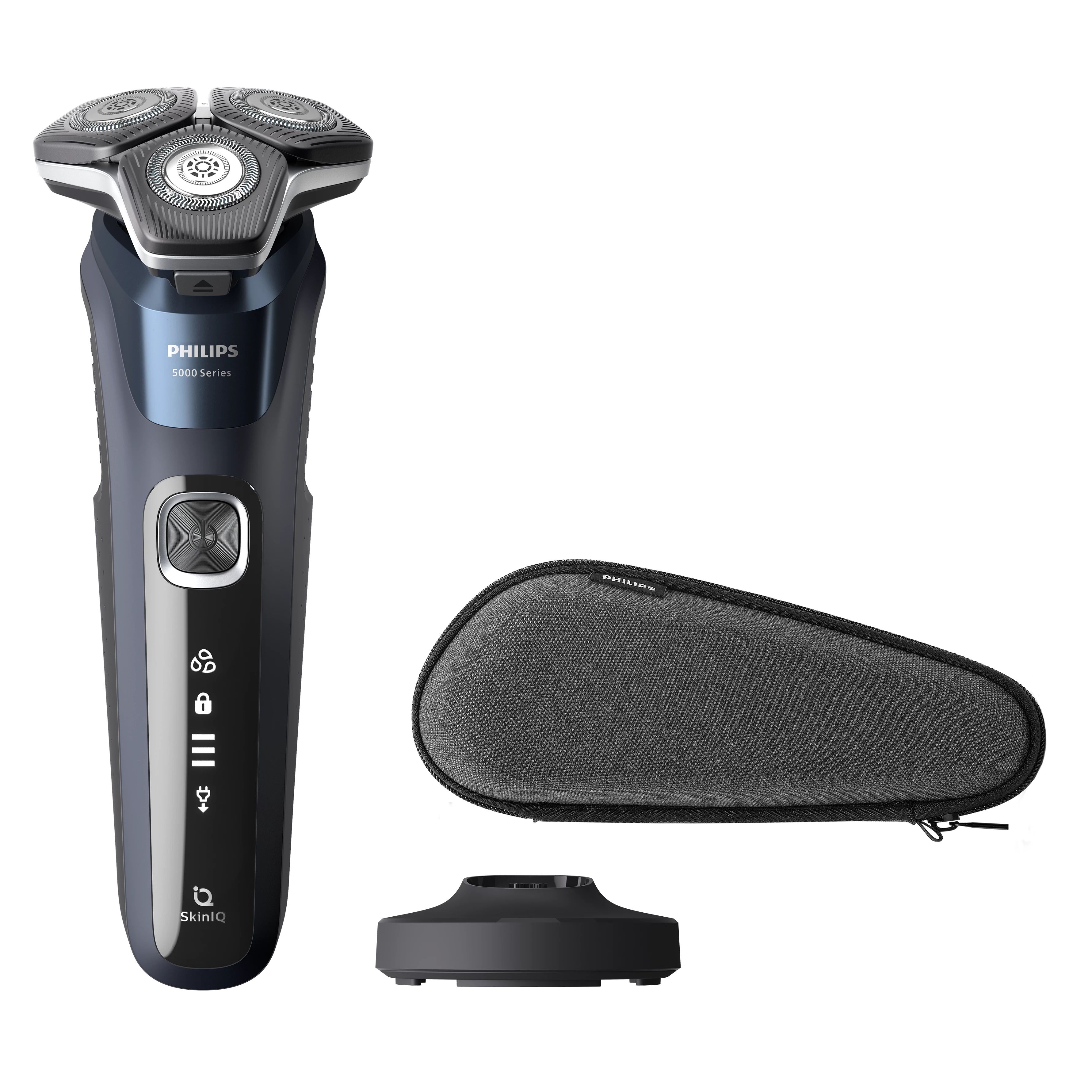 Philips SHAVER Series 5000 S5885/35 - Roterend scheerapparaat - Zwart/Blauw
