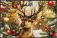 wash+dry Festive Spirit Deurmat, 50 x 75 cm, voor binnen en buiten, afwasbaar