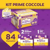 Pampers Vooruitgang eerste dagen, 84 luiers, twee verpakkingen maat 1 (2-5 kg) en één verpakking maat 2 (3-6 kg)
