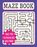 Maze Book: Intricate Pathways for Mindfulness; 75 Mixed Mazes in a Large 8x10 Format for adults, seniors, and Kids.