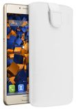 mumbi Leather Pouch Case for Lenovo P2 - White