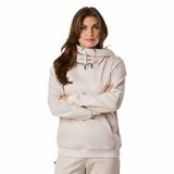 Swedemount Training Logo Hood Trainingssweater Dames Beige Melange/Beige Maat 40